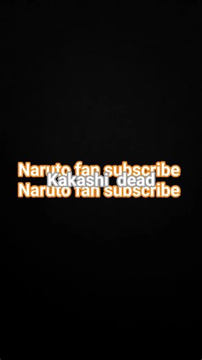 #kakashi is dead #anime