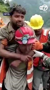 2 people found alive in Nepal debris 10 days after floods
