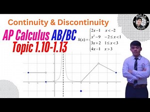 AP Calculus AB/BC | Topic 1.10-1.13 | A Deep Dive into Discontinuities & Continuity of Functions