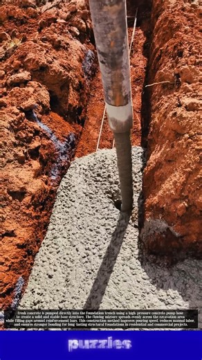 Massive Concrete Pouring Process for Strong Building Foundations!