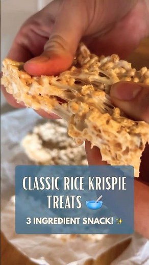 Classic Rice Krispie Treats ☁️ | Only 3 Ingredients! 🇸🇪🇺🇸