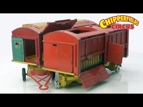 Chipperfield Circus Animal Cage. Restoration of two Corgi die-cast models.