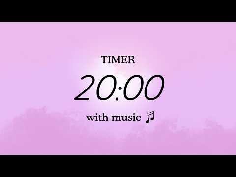 20 Minute Timer Countdown 💗 Pink Aesthetic 🌸 Relaxing Study Music