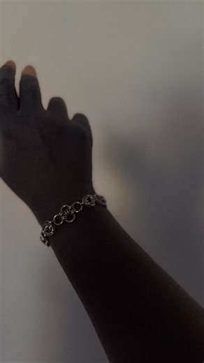 Bird on Instagram: "“I would rather share one lifetime with you than face all the ages of this world alone” -Arwen ⚔️ Bracelet⛓️@armoredbirdforge #chainmail #chainmaille #blackouttattoo"