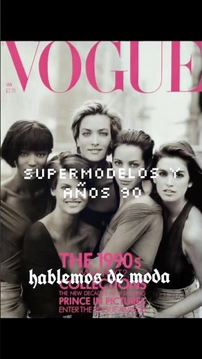 " Las SUPERMODELOS de los años 90" #hablemosdemoda #90sfashion #supermodels