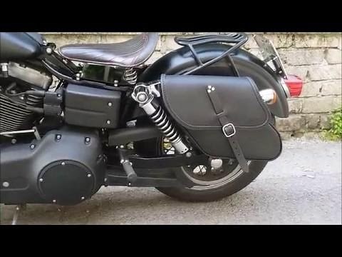 How to mount Tango saddlebag on Hd Dyna models- Ends Cuoio