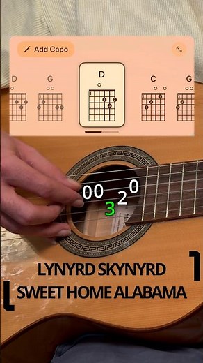 Lynyrd Skynyrd - Sweet Home Alabama easy tutorial for beginners