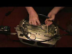 Part 2 How to string a Wilson Pro Staff 97LS (18x16) tennis racquet using a natural 1 pc. string job