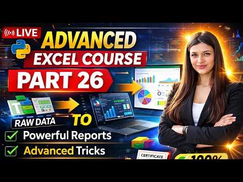 Advanced Excel Course Part 26 🔥 | Real Business Dashboard in Minutes 😱 | Don’t Miss This!