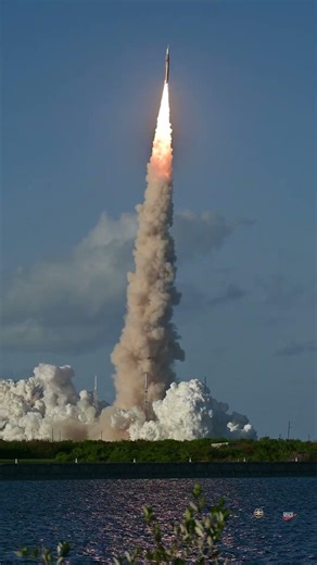 The amazing Artemis II launch of NASA's SLS rocket sends the Orion capsule to the Moon.