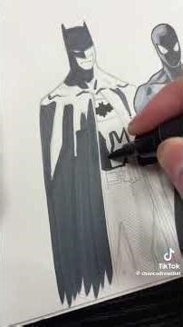 dark characters draw BATMAN
