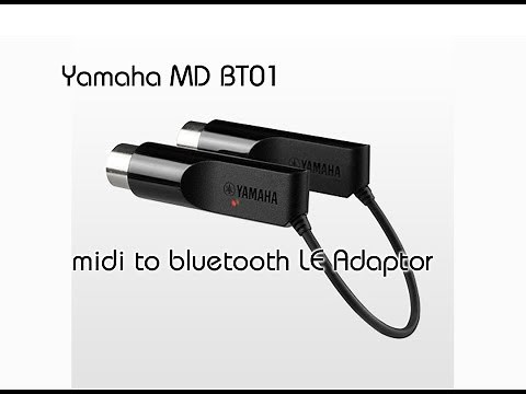 yamaha md-bt01 bluetooth to midi adapter (revised video with commentary)