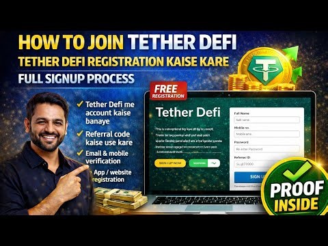 How to Join Tether Defi | Tether Defi Registration Kaise Kare | Full Signup Process