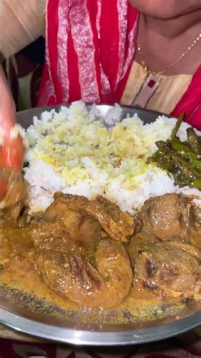 Rice With Mutton Asmr Eating 😋 #shorts #asmreating #food