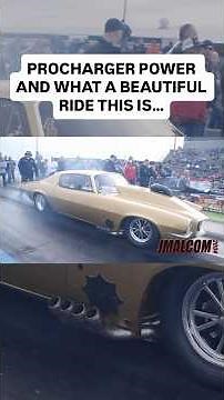 HUGE Procharger and over 2000+ hp…what a beautiful split bumper Camaro