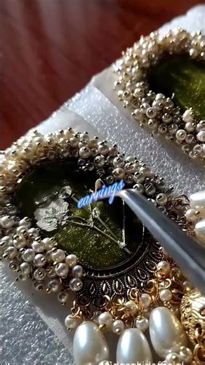 Making of Most Beautiful Resin Flower Earrings ✨ #shorts #jewellery #trending