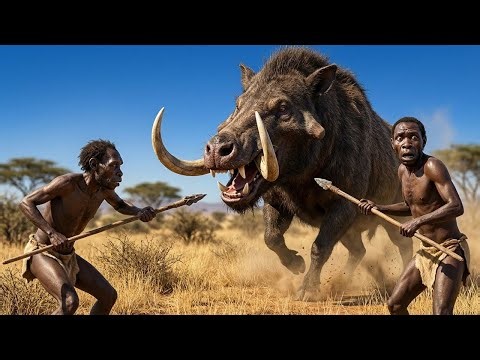 Life Millions of Years Ago: When Early Humans Faced a Giant Boar Attack