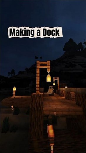 I Built the PERFECT Dock in Minecraft Survival… 🌅 #Minecraft #Shorts