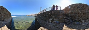Observing from crusader's Fortress of Acre (Akko), Israel 360 Panorama | 360Cities