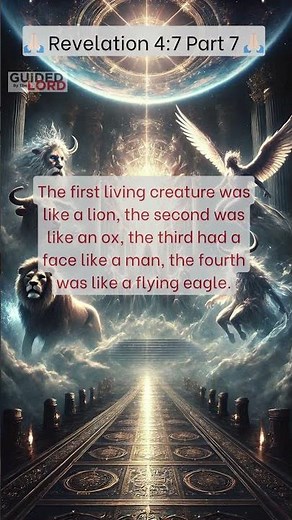 Revelation 4:7: The Four Living Creatures and Their Symbolic Forms