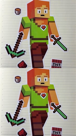 Sticker DIY x Alex from Minecraft #minecraft #alex
