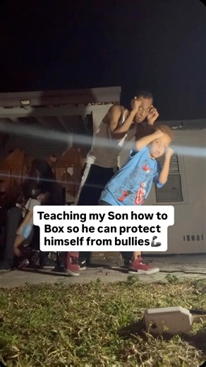 Brandon Black | Teaching my Son how to box so he could protect himself from bullies #ProtectYourselfAtAllTimes #boxing #uppercut #boxer #dad #fatherAndSon... | Instagram
