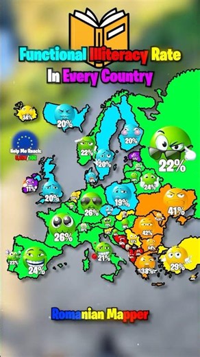 #map #mapper #maps #mapping #geo #geography #europe #shorts #usa #illiteracy #population #iq