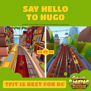 Say hello to Hugo, he is the newest surfer to join the Subway Surfers crew. 🏆 Have you completed the mission for dodging barriers, what outfit do you think will give Hugo the best dodging skills? | Kiloo Games