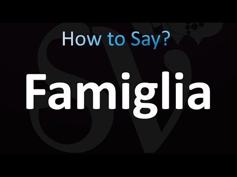 How to Pronounce ''Famiglia'' Correctly! (Italian)
