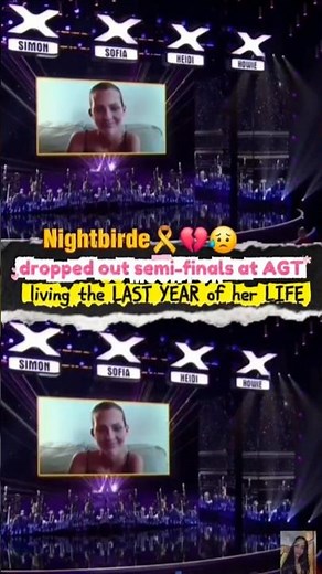 DROPPED OUT SEMI-FINALS💔😢🎗#cancer Patient AGT #simoncowell #agt #shorts #nightbirde #jane #trending