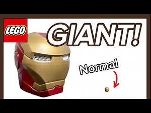 Building a GIANT LEGO IRONMAN HELMET FINALE