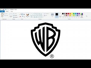 How to draw the Warner Bros. logo using MS Paint | How to draw on your computer