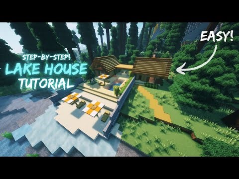 How to Build a Lake House in Minecraft | Step-by-Step Guide!