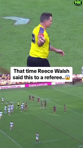 Reece Walsh's Fiery Moment with Referee Caught on Camera! 😱 #NRL