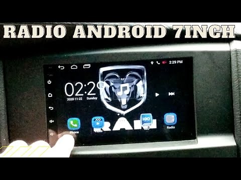 REVIEW PODOFO 2 DIN CAR RADIO ANDROID AUTO STEREO HEAD UNIT 7 INCH#TECH #REVIEW #VLOG#DODGERAM