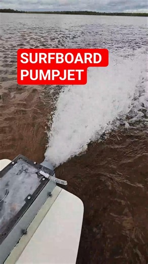 7kW pumpjet test💪 #diy #electronics #surfboards