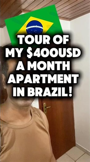 Tour Of My $300usd/Month Apartment In Brazil! #solotravel #brazil #housetour #vlog #livingabroad