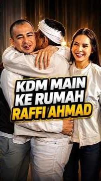 KDM VISITS RAFFI AHMAD'S HOUSE‼️ KDM GREETED WITH A WARM HUG BY AA RAFFI