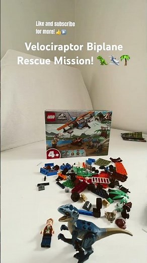 LEGO Jurassic World: Velociraptor Biplane Rescue Mission 75942 — Speed Build!! #lego #jurassicworld