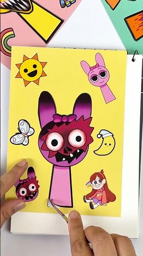 Sprunki incredibox stickers diy paper stickers #art #sprunki