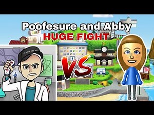Tomodachi life: poofesure and abby huge fight #tomodachilife #poofesure