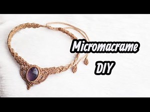 DIY micromacrame Choker | Elegant Macrame Jewelry Tutorial