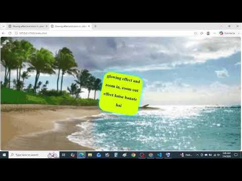 Growing effect and zoom in ,zoom out effect kaise banate hai using html and Css