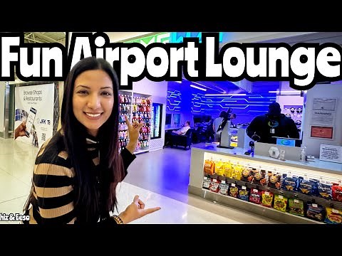 Inside Gameway Lounge at JFK Terminal 8 | Free Access with Priority Pass! #travel #airport