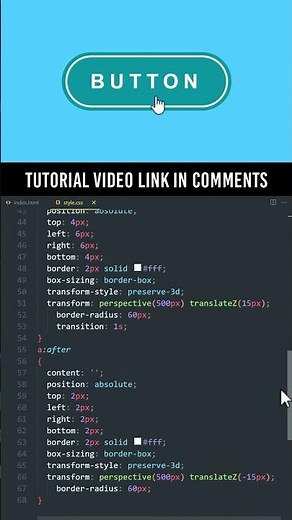 CSS 3D Flip Button Hover Effects #shorts