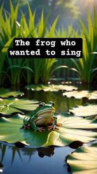 The frog who wanted to sing #storytime #stories #storytelling #shortsfeed#frog