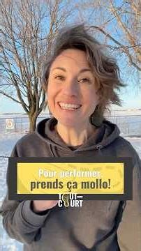 To perform well, take it easy!