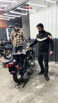 Proper look & proper old sound in battalion black bulllet 🙏🤩❤️#royalenfield #rbwshop #battalion