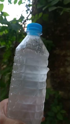 water converts into ice after hitting the bottle | instant freeze water | supercooling | crystalize