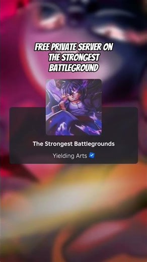 free free private server in the strongest battleground